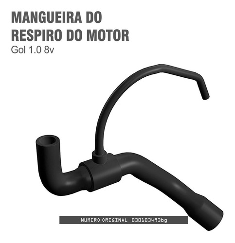 Mangueira Do Respiro Anti Chamas Para Gol 1.0 8v 030103493bg