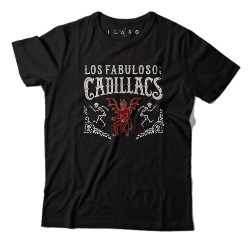 Remera Fabulosos Cadillacs  100% Algodon Icaro Remeras