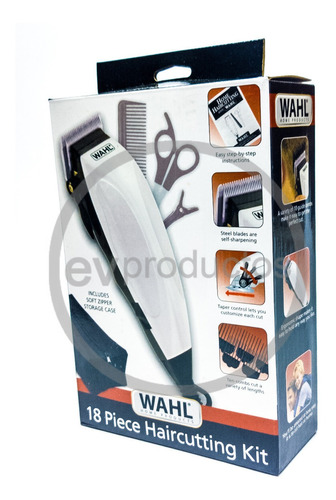 Maquina Cortapelo Wahl Homecut Combo 18 Piezas Casera