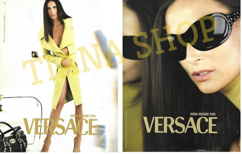 Clipping Gianni Versace_año 2000__demi Moore: Dos Hojas