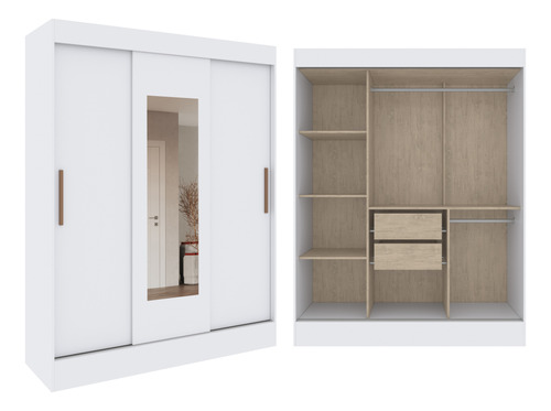 Ropero Armario Placard Closet Espejos Dormitorio