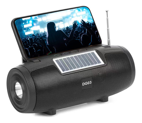 Alto-falante Solar Bluetooth Com Lanterna, Portátil Sem Fio