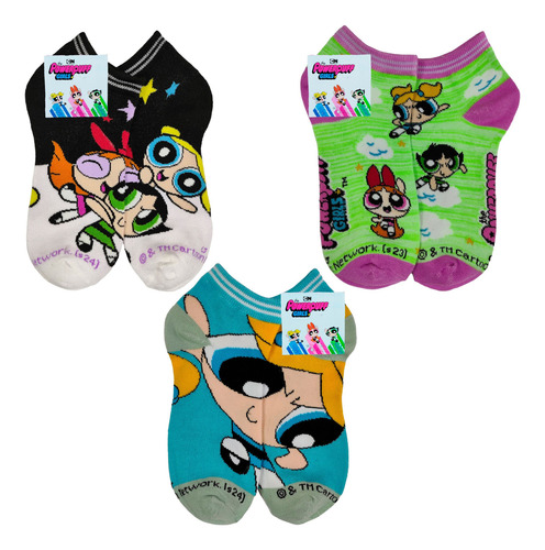 Tin Calcetín Tobillero Chicas Super Poderosa Algodón 6 Pares