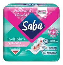 Comprar Toallas Femeninas Saba Invisible Delgada Con Alas Flujo Abun