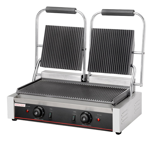 Grill Electrico Doble Comercial Pan Sandwiches 58x40 Cm