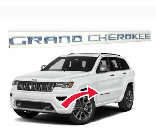 Emblema Cromado De Puertas Grand Cherokee 2015 / 2018