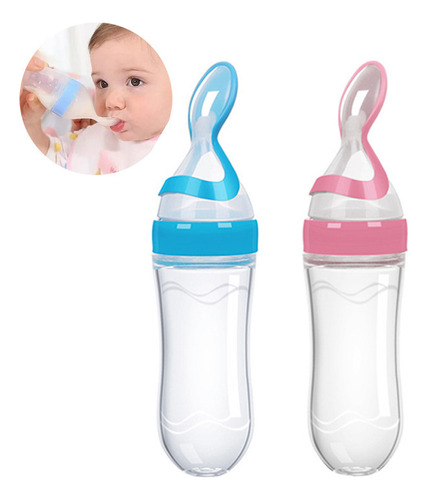 W 2 Unidades De Comida Para Biberones Con Cuchara Medidora