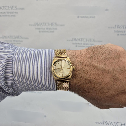 Rolex Oyster Perpetual Bubbleback 1946 Full Gold 32mm Dourado Dourado Branco (Usado)