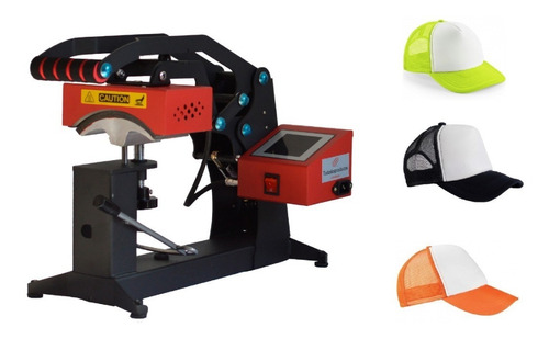 Imagen 10 de 10 de Plancha Para Sublimar Gorras T L P + Gorras /transfer Vinil
