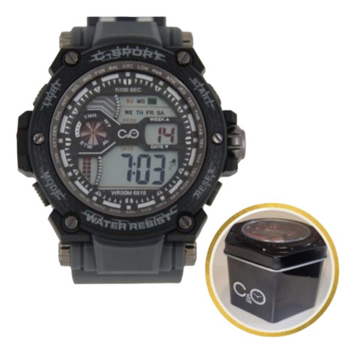 Reloj C&o Digital G-sport Negro Con Plateado - Queoferta.uy