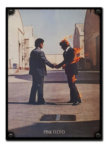 #394 - Cuadro Vintage 21 X 29 Cm / Pink Floyd Rock No Chapa