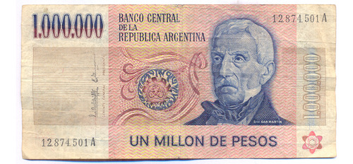 Híper Lote De 17 Billetes Pesos Ley Incluye 1 Millón B 2513 (Usado)