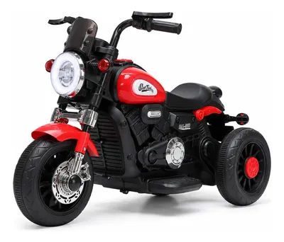 Mini Moto Elétrica Infantil 6v Halei Led Inmetro Kids 3+ Vermelho 127/220v
