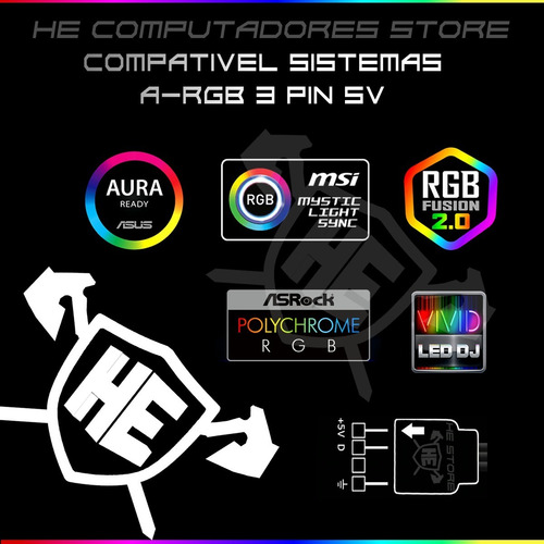 Hub Rgb Splitter Placa Mãe 3 Pinos 5v Asrock Biostar Pro
