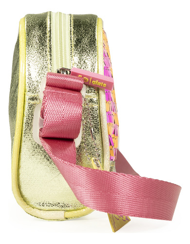 Bolsa Crossbody Cloe Para Niña Lentejuelas Cierre Duradero Color Multicolor