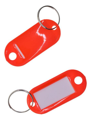 50x Llavero De Plástico Impermeable De Color De Rojo