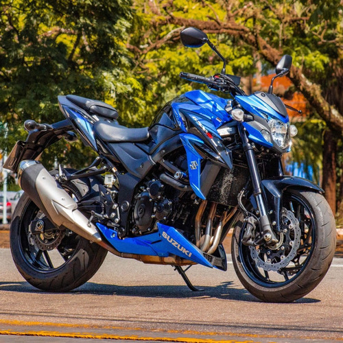 Imagem 1 de 10 de Moto Suzuki Gsx-s 750 Azul E Preta 2020 Com Baixo Km