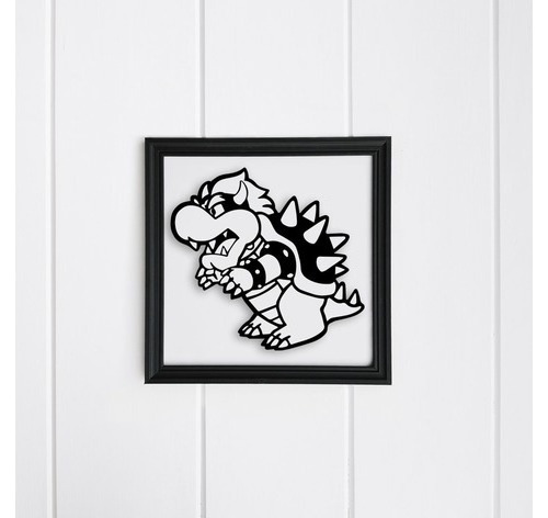 Cuadro De Pared O Ventana - Bowser Mario Bros