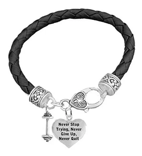Pulsera Corazón Y Mancuerna Para Levantadores De Pesas
