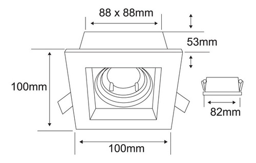 Imagen 4 de 6 de Lámpara Cardan Sencilla Negra + Bombillo Gu10 Luz Fría
