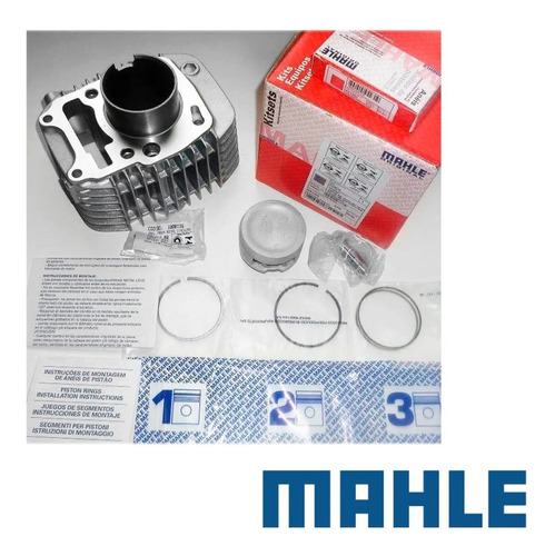 Kit Cilindro Honda Cg 125 Fan + Kit Piston Mahle 