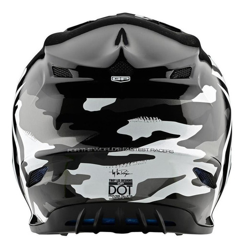Casco Moto Gp Overload Camo Negro / Gris Tld Original