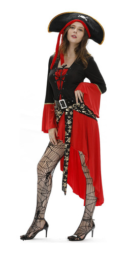 A Disfraz Sexy De Pirata De Halloween Para Mujer, Cosplay