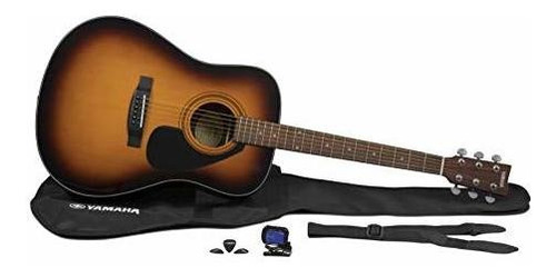 Guitarra Acústica Estándar Yamaha Gigmaker Con Bolsa Sintoni Color Tobacco sunburst Material del diapasón yamaha pac Orientación de la mano yamaha pac