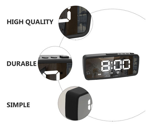 1 Juego De Despertador Electrónico Led Pequeño Multiusos