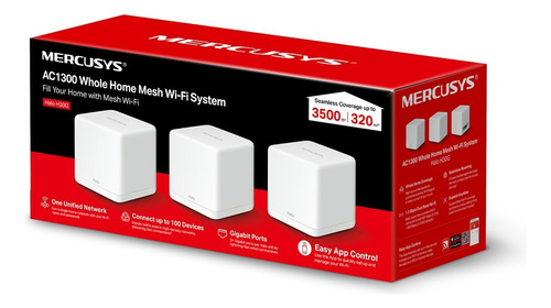 Router Mercusys Halo Ac1300 3 Pack Wi-fi Mesh Conexion Facil