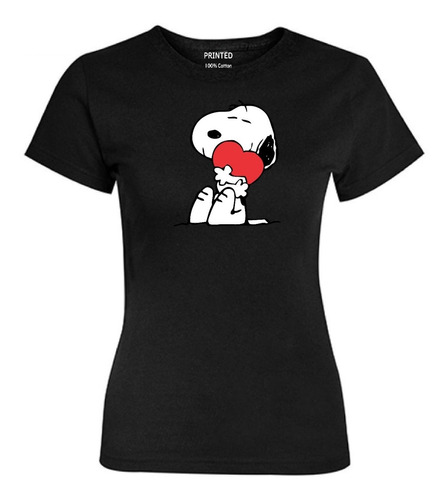 Imagen 1 de 2 de Polera Estampada Mujer Snoopy W