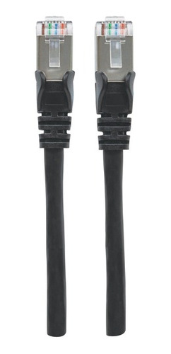 Cable De Red Patch Cat6a Rj45 3.0m Sftp Blindado Negro