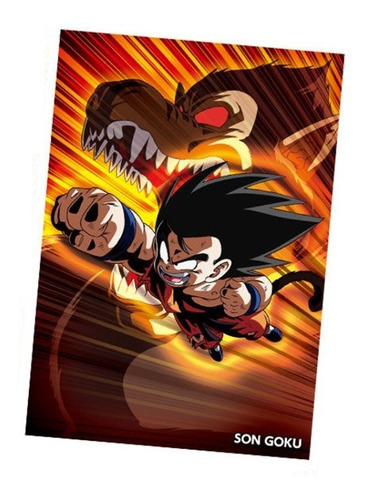 Tarjeta Postal Post Art Dragon Ball Son Goku Bandai Japon