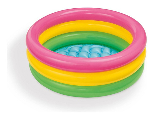 Piscina Inflável Infantil Intex Bebê Colorida Pvc Sunset 34l