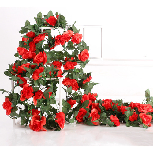 Artificial Enredadera Rosa 10uds Cabecera Boda/decoración