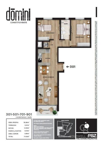 Imagen 2 de 15 de Apartamento 2 Dormitorios En Venta En Cordón