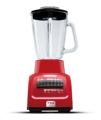 Licuadora 10 Vel 550w Vaso Vidrio Roja Tefal t fal Ln8105mx