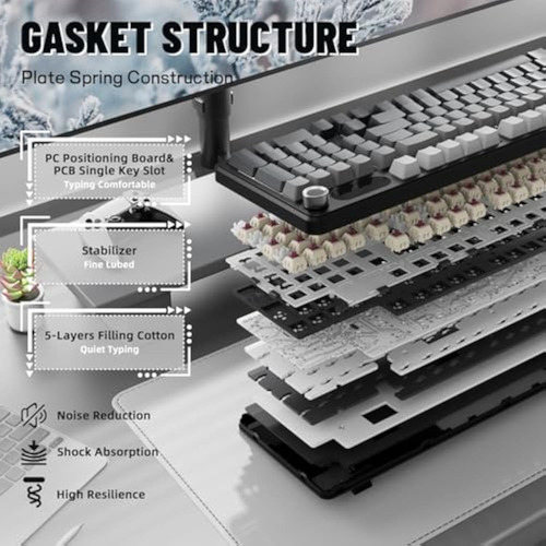 Teclado Mecánico Inalámbrico Para Juegos Attack Shark X98 Pr