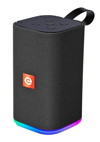 Caixa De Som Bluetooth Portátil Com Led Rgb Usb Micro Sd Fm