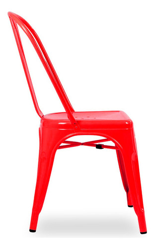 Pack 4 Sillas Tolix Color Rojo, Comedor, Evento, Restaurant
