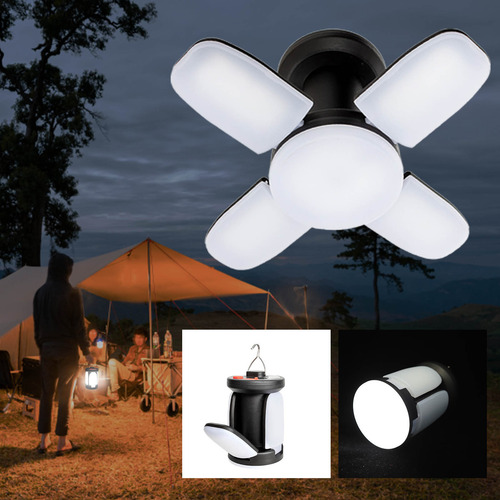 Lámpara De Camping Exterior Con Carga Solar J Con Salida E I