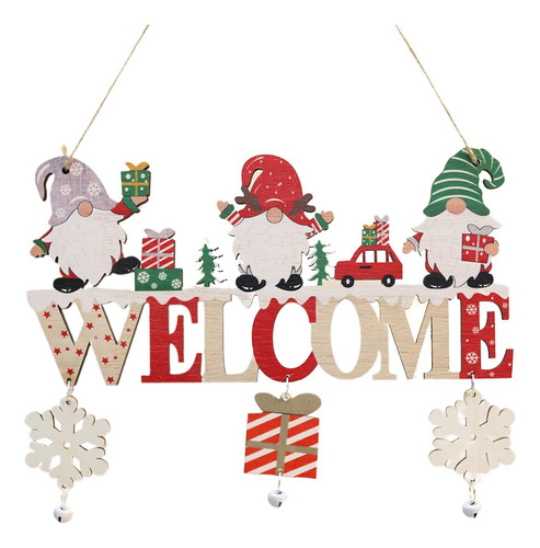 Colgante De Madera Para Navidad, Placa Para Colgar En La