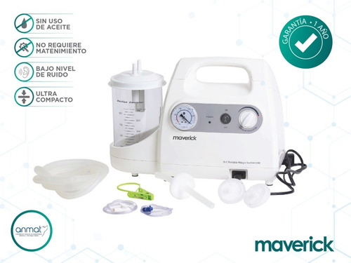 Imagen 2 de 8 de Aspirador Diafragma Secrecion 7e-g Yuwell Portátil + Bateria