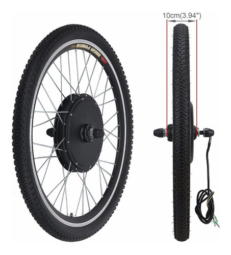 Imagen 8 de 10 de Kit Para Bicicleta Eléctrica 26¨ / 48v Dc 1000w / 36v 500w