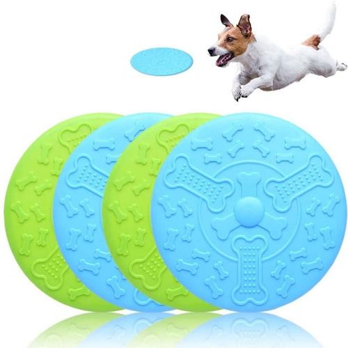 Frisbee Juguete Perro Goma Flexible Y Resistente