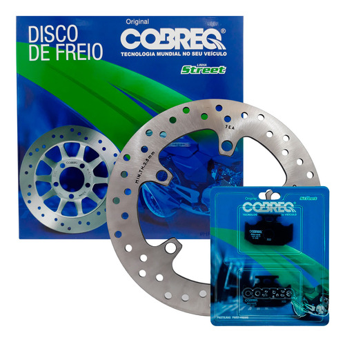 Disco Freio Tras Fazer 250 Yamaha Até 2017 Cobreq+pastilha