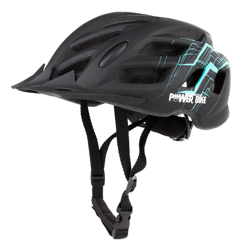 Casco Sport Con Luz Powerbike Negro/calipso