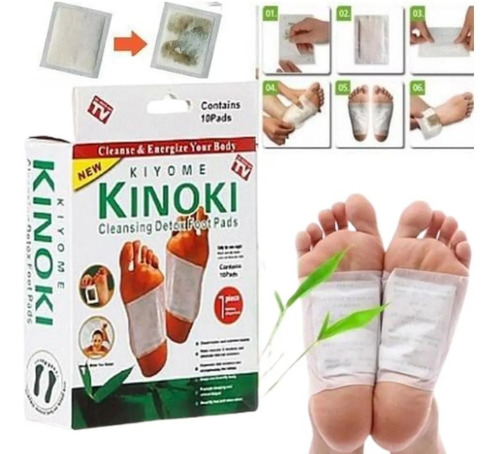 100 Parches Kinoki Desintoxicantes Para Pies Cuerpo