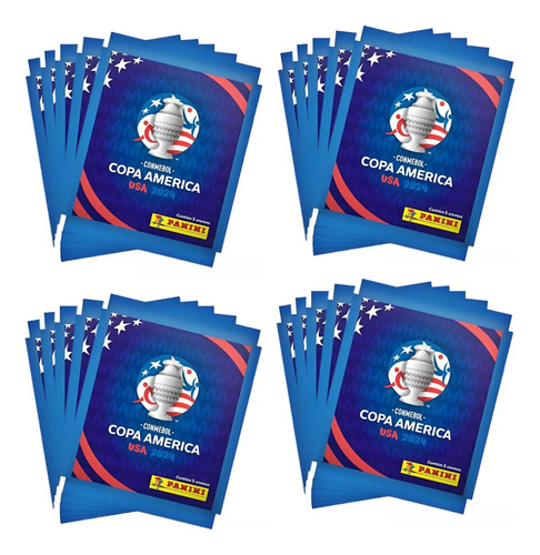 20 Sobres De Caramelos Laminas Copa América Usa 2024 Panini