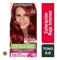 Comprar Coloración nutrisse cor intensa Garnier Tintura Capilar Permanente Cor intensa tono 6.6 rojo intenso para cabello x 45g